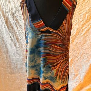 Anthropologie Tiny Shoreline Tunic Woman Sleeveless V Neck Top Blouse size Small